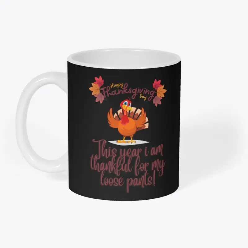 Funny thanksgiving - thankful loose pant