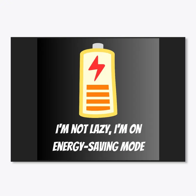 Funny gift idea: Energy saving-mode