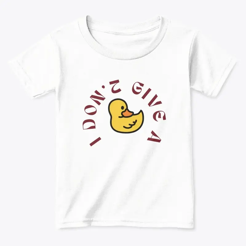 funny t-shirt i don't give a duck